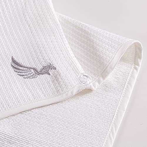 100% Turkish Cotton Hair Towel Wrap for Women,Non Microfiber,400-GSM(Grams per Square Metre),AntiFrizz,Hair Plop Waffle Towels for Curly,Long&Thick Hairs,Turban Head Wrap,1Pack10x26inc(White) - Image 6