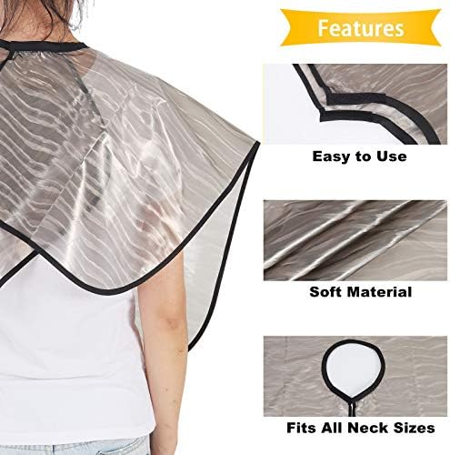 Short Waterproof Hair Dye Cape, Salon Cover for Hair Color,Shampoo - Image 3