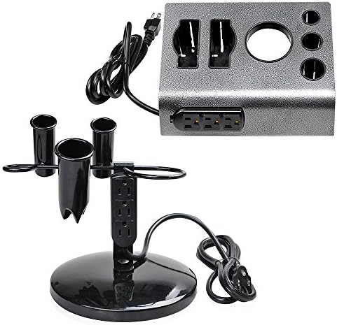 BYOOTIQUE 5-Hole & 6-Hole Tabletop Blow Dryer & Hair Iron Holder Salon by AW