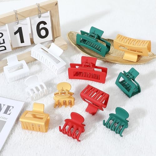 SMKSL 12 Pcs Hair Claw Clips for Women & Girls 3 Styles Hair Accessories - Image 5