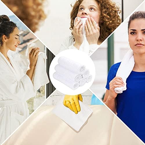 Orighty 12-Pack White Hand Towels - Quick Drying & Absorbent Microfiber Gym Towels 16x28 inches - Lightweight & Thin White Yoga Towels - Multi-Purpose Camping Towels for SPA, Hotel & Bathroom - Image 5
