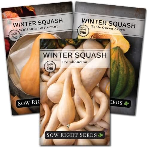 Sow Right Seeds - Winter Squash Seed Collection for Planting by SowRightSeeds