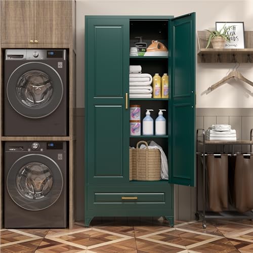 SteeLoong 75" Metal Storage Cabinet with Doors and 3 Adjustable Shelves - Image 5
