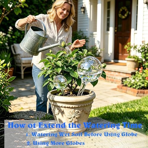 Plant Automatic Watering Devices, Clear Plastic Plant Self-Watering Bulb - Image 5