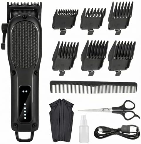 Men's Hair Clippers for Professional Hair Trimmer Cordless Rechargeable Powerful Beard Trimmer Hair Cutting Grooming Tool by NUTCORE