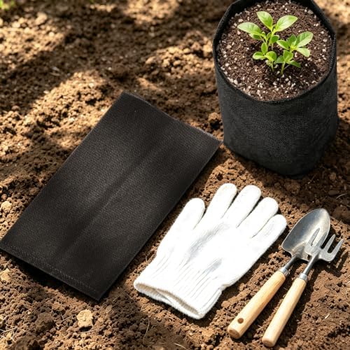 Fabric Grow Bags - 12.6x11.8 inches Black Plant Grow Bags, 40pcs - Image 2