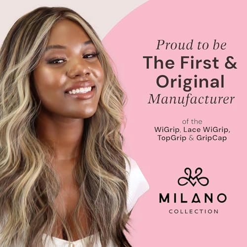 MILANO COLLECTION LaceTop Grip Comfort Band for Toppers Hair & Wiglets, NonSlip, Glueless Velvet Wig Band for Large Base Hairpieces, Adjustable Top Grip for Hair Topper & Wigs, Brown, Large - Image 6