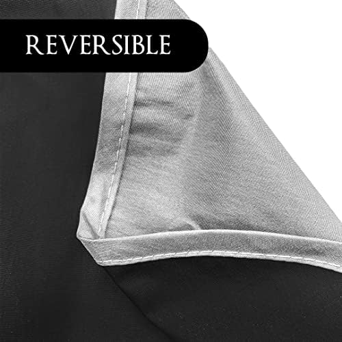 Betty Dain Reversi Reversible Coloring Cape, 50" x 60", Silver/Black - Image 4