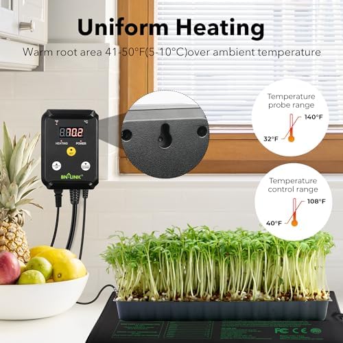 BN-LINK 48" x 20.75" Seedling Heat Mat with Thermostat Controller Combo Set - Image 6