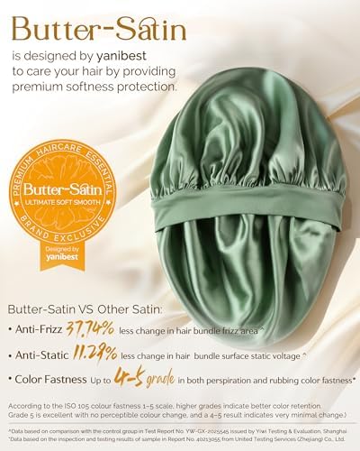 YANIBEST Small Satin Bonnet for Men, Hair Bonnet for Short Hair Waves - Image 3
