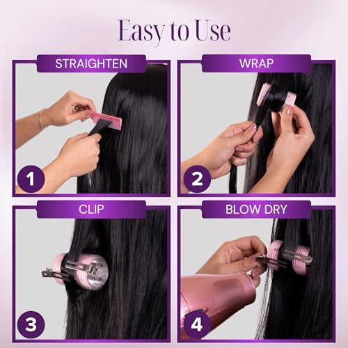 Thermal Rollers for Hair - 18 Self Grip Rollers & 18 Clips - 37-Piece Set - Image 5