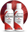 Adore Semi Permanent Hair Color, 060 Truly Red, 4 Fl Oz (2 Pack) by Adore