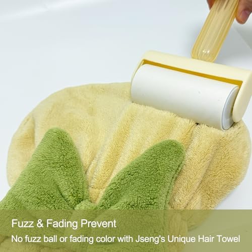 Jseng 3Packs Microfiber Hair Towel for Women - Quick-Drying, Super Absorbent Hair Wrap with Bow Design, Soft Hair Towel Turban for Curly Long Wet Hair - Image 6