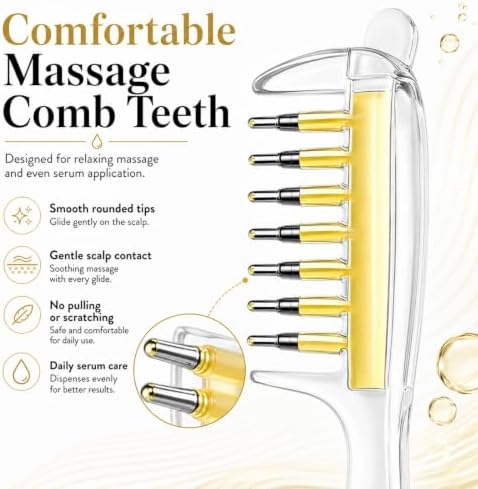Scalp Liquid Applicator Comb, Scalp Oil Applicator，A-Transparent - Image 3
