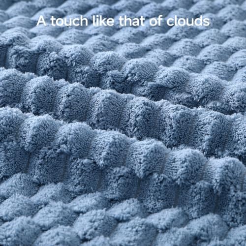 REDKISS Blue Microfiber Bath Towels Large, 30“x60” Super Absorbent Towels - Image 3