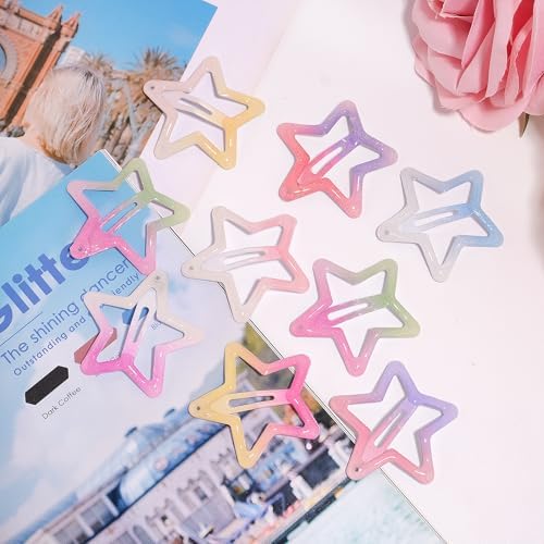 Star Hair Clips Colorful 2000s Y2K Star Hair Accessories - 22 PCS - Image 7
