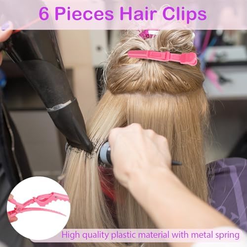23 Pieces Hair Parting Tools Set, Hair Braiding Tool, Rat Tail Combs - Image 4