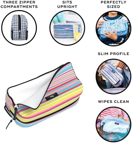 SCOUT 3-Way Toiletry Bag for Women - Travel Makeup Organizer, Ripe Stripe - Image 2