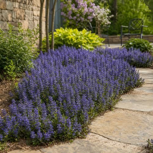 Chocolate Chip | 3 Live Plants | Ajuga Reptans | Ground Cover, Trailing Perennial, Low Maintenance, Shade Tolerant, Drought Tolerant, Vibrant Foliage, Easy to Grow, Evergreen, Fast Spreading - Image 2