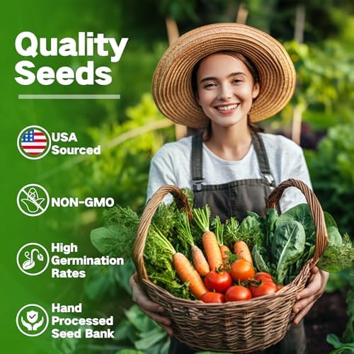 Zone 8 Heirloom Seed Bank, 32 Types Non-GMO Seeds for Planting Vegetables - Image 4