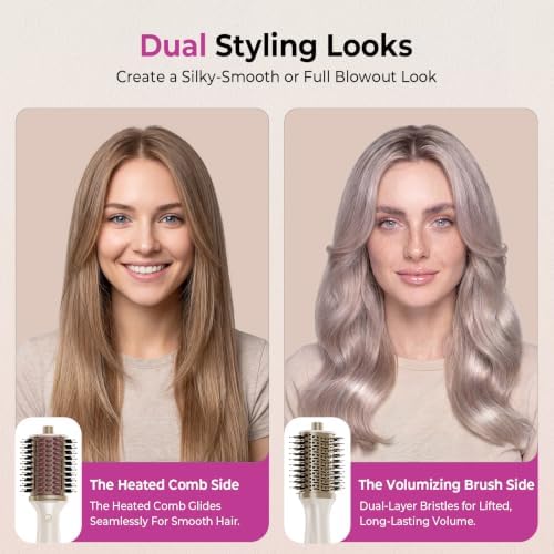 5-in-1 Blow Dryer Brush with Heated Comb - Image 5