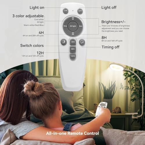2 Packs Plant Lights for Indoor Growing, Clip on Grow Light - Image 5