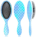 Kids Hair Brush Girls, Toddler Wet Dry Detangling Hair Brush for Curly Thick Hair Pain-Free Comb Girls Kids Women Unicorn Mermaid by OlyPegic