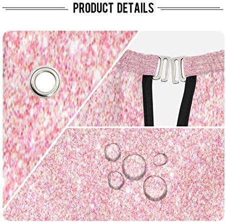 Blueangle Pink Glitter Texture Barber Cape Waterproof Salon Hairdresser Cape with Adjustable Snap Closure, Perfect for for Men Salon and Home Use - Image 4