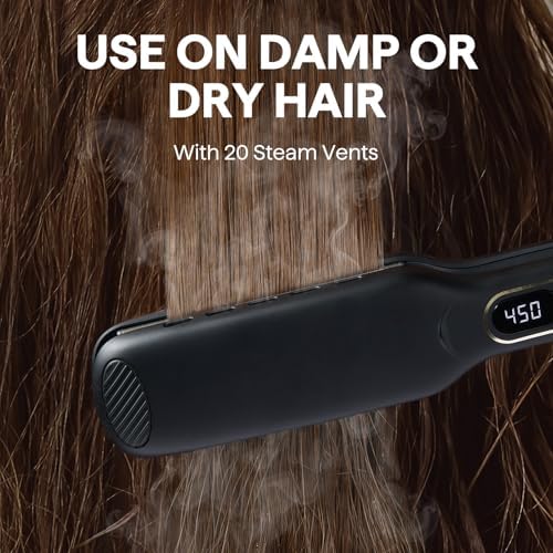 Wavytalk Wet to Straight Hair Straightener, 1.75″ Wide Vent Sesh Flat Iron - Image 4