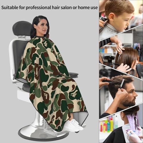 Adult Barber Cape,Camo Camouflage Professional Salon Haircut Capes,Haircut Kit Hairdressing Apron - Image 6