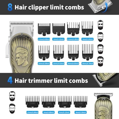 HIENA PRO Professional Hair Clippers for Men Clippers and Trimmer Set - Image 2