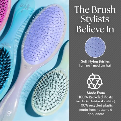 Olivia Garden Aurora Detangler Brush for Wet and Dry Fine to Medium Hair - Detangling Brush for Women, Men, Kids - Image 4