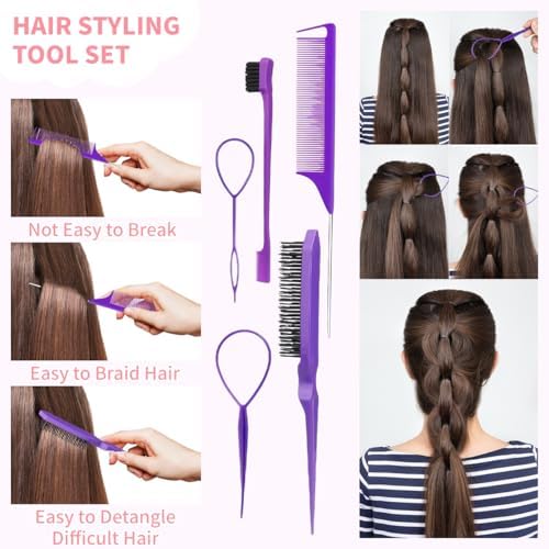 2076 pcs Hair Accessories for Girls Ponytail Holders Toddler Hair Ties with Mini Clip Hair Clips for Girls Rubber Bands Set - Image 7