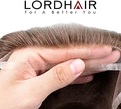 Lordhair Hair System for Men Human Hair Toupee, 8×10 Inch, #6 - Image 4
