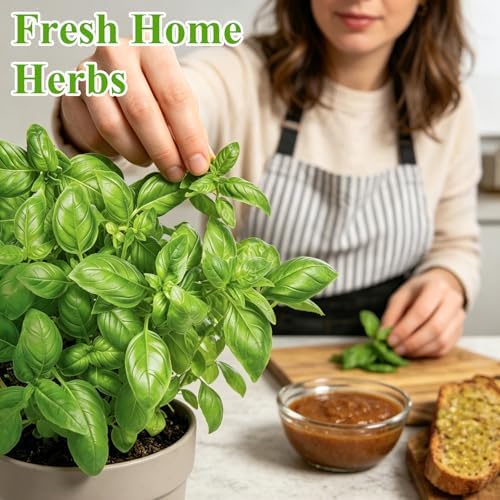 Indoor Herb Garden Kit, Culinary Herb Starter Kit with Seeds & Tools for Beginners, Kitchen Decor, House Warming Gifts for New Home, for Christmas, Ultimate Birthday Gifts for Women Men Mom Dad - Image 6