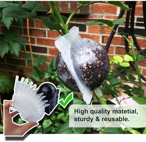 MIIIM 9 PCS Air Layering Propagation Kit, Reusable Half Clear Grafting Ball, Air Layering Pods Clear, Plant Rooting Ball for Fast Propagation (S+M+L) - Image 6