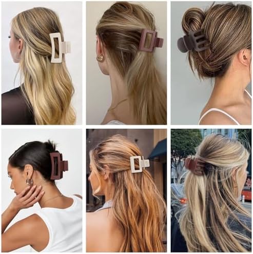 SMKSL 12 Pcs Hair Claw Clips for Women & Girls 3 Styles Hair Accessories - Image 7