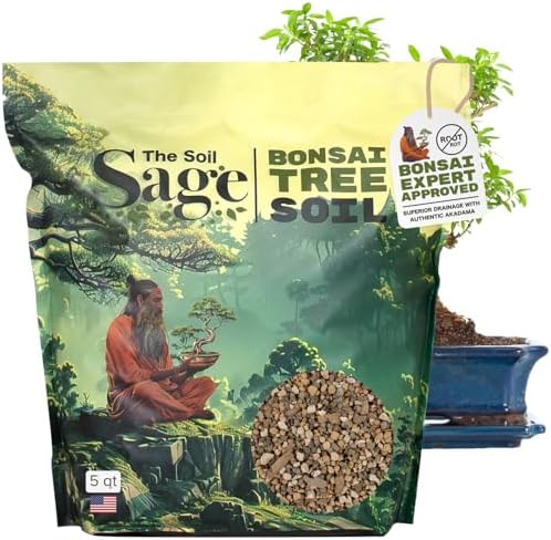 5 Qt Premium Bonsai Mix with Akadama | High Drainage Potting - USA Made by TheSoilSage