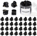 YOHAMA 36Pcs Small Hair Claw Clips Black Strong Mini Bangs Jaw for Women by YOHAMA