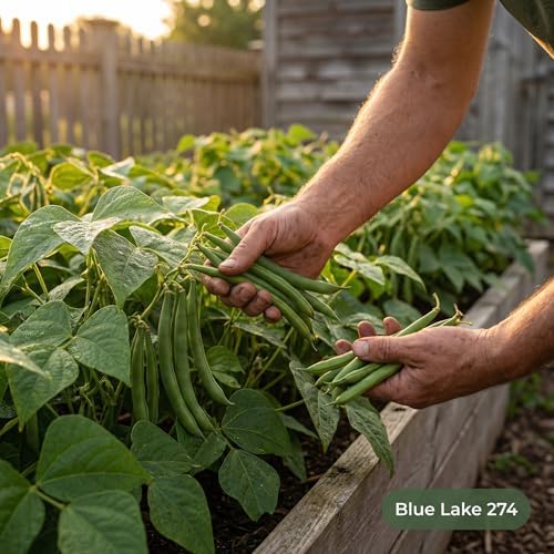 50 Blue Lake 274 Bush Green Bean Seeds for Planting - Stringless Uniform Pods Ideal for Canning, Heirloom, Non-GMO, USA Grown by RDR Seeds - Image 6