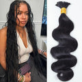 YWIGS Body Wave Human Braiding Hair for Boho Braids 50Grams NC 18inch by YWIGS