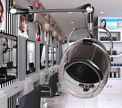 Salon Hair Dryer with Wall Arm,Wall Mount Hooded Hair Dryer for Salon Home, Professional Hair Color Processor, Temperature Angle Height Adjustable,60-Minute Timing,Wall Mounted - Image 2