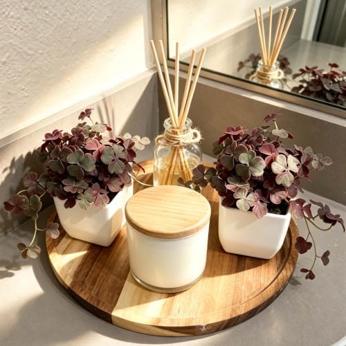 2 Pack Artificial Shamrock Potted Plants, Fake Clover Greenery with Pot - Image 4