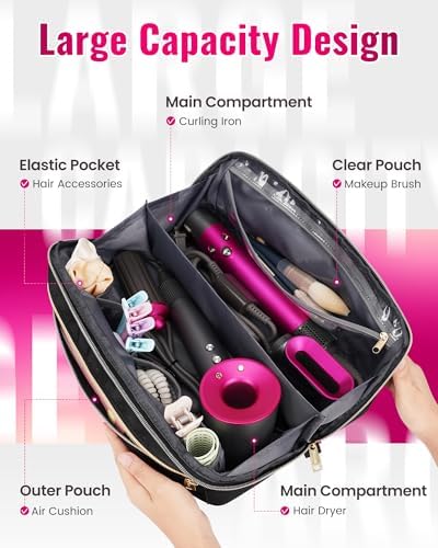 Mancro Hair Tools Travel Bag Compatible with Shark Flex Fusion, XL - Image 2