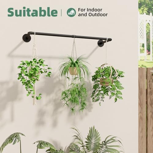 Galood Plant Hanger Indoor Hanging Planters for Indoor Plants Hanging Plant Holder Black Metal Rod(Pot/Chain/Plant not Included - Image 5