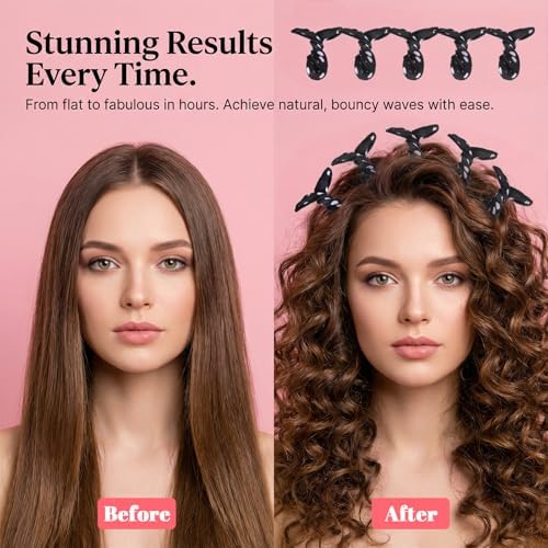 15 Pcs Hair Curler Rollers Soft Satin Sponge Rollers DIY Night Sleep Foam Hair Styling Tools Flexible Pillow Sponge Curlers for Women Tousle Hairstyle No Heat Heatless - Image 4