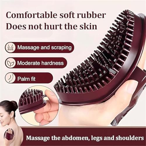 2 Pcs Meridian Brush Massage Brush, Beauty Salon Professional Custom Meridian Brush, Acupressure Meridian Brush, Meridian Scalp Massage Brush, Full Body Relaxation Comb - Image 2