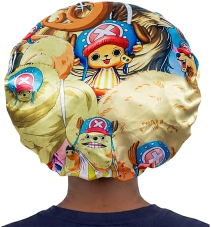 Silky Design Large Anime Bonnet with Elastic Soft Band Adjustable for Women and Men, Comfortable Satin Fabric, HXH Troupe - Image 3