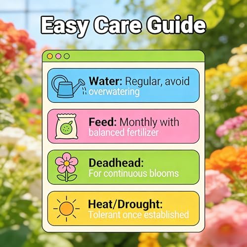 CarpetC 300+ Verbena Seeds for Planting, Perennial Long Blooms, Drought Tolerant Ground Cover Verbena hybrida Trailing, Non-GMO Heirloom for Borders, Containers and Hanging Baskets - Image 7