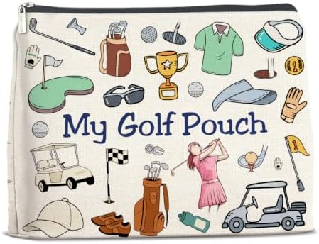 LyoGao Golf Gifts Makeup Bag, My Golf Pouch Cosmetic Bag for Women Girls by LyoGao